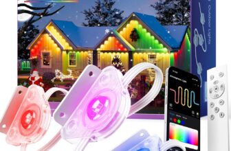 addlon Permanent Outdoor Lights, Smart RGB+IC LED Lights for House & Outdoor Decor, App & Remote Control, Scene Modes, IP67 Waterproof for Christmas, Holiday, Valentine’s Day Decorations, 200FT