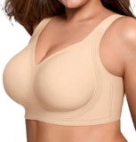 LetsJoli Bras for Women Supportive Wireless Push Up Bra Full Coverage No Underwire Seamless Plus Size for Older Women