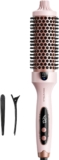 Wavytalk Thermal Brush, Blowout Boost 1.5 inch Heated Round Brush for Blowout Look, Dual Voltage, Pink, Sakura, Tourmaline Ceramic, Negative Ion Technology, 5 Temperature Settings, Less Damage