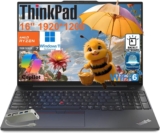Lenovo ThinkPad E16 Gen 2 Business Laptop Computer, AMD 8-Core Ryzen 7 7735HS, 16GB DDR5 RAM, 1TB PCIe SSD, 16″ FHD+, WiFi 6, Backlit KB, Fingerprint Reader, Windows 11 Pro, Type C Hub, Vent-Hear