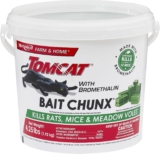Tomcat with Bromethalin Bait Chunx Pail, Rat and Mice Control for Agricultural Use and Professional Applicators, 4.25 lbs.